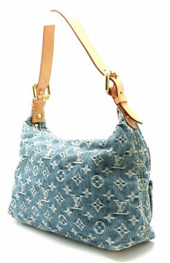 Louis Vuitton Denim Bag Baggy One Monogram Semi Shoulder